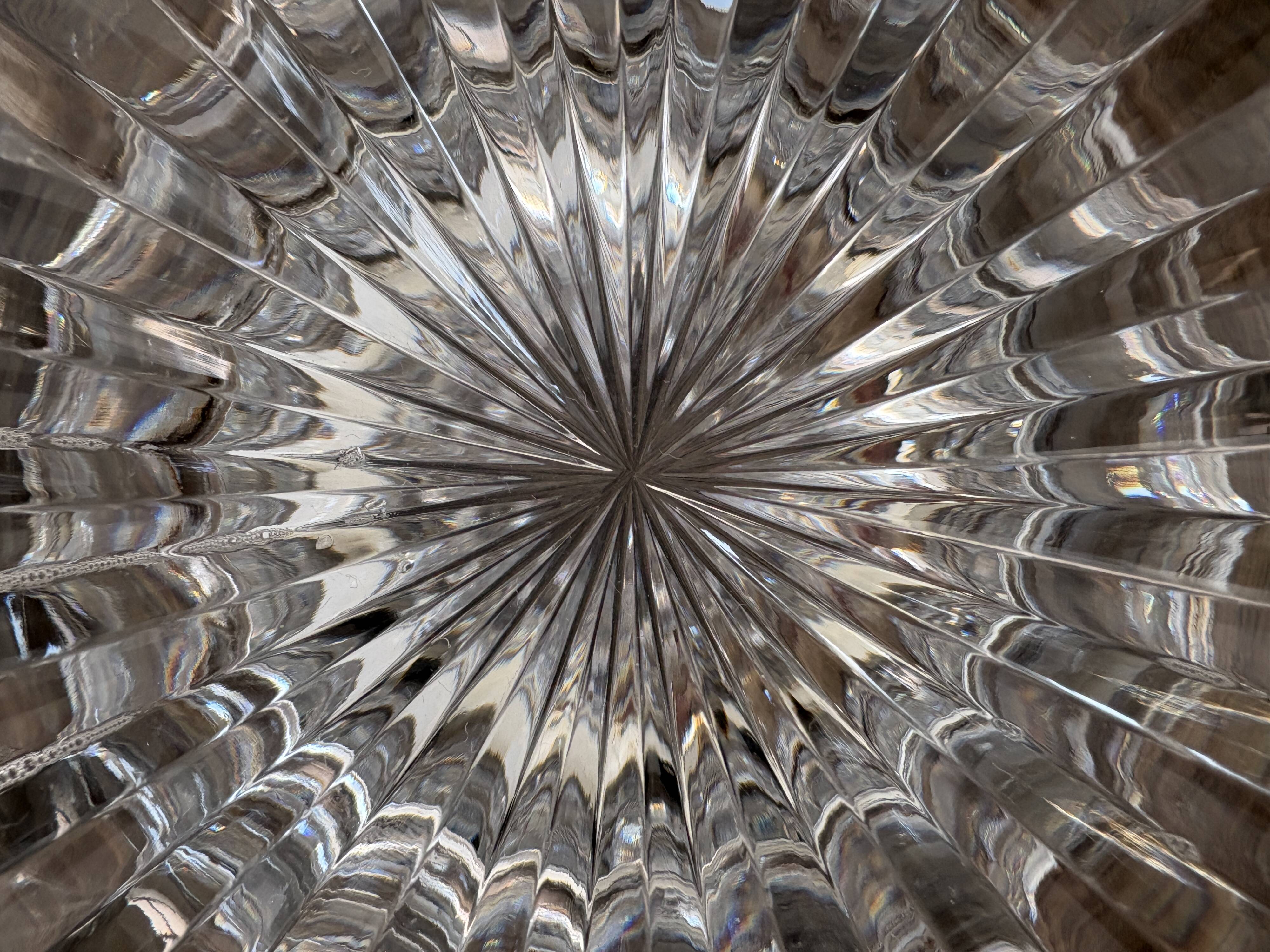 Art Deco vase in Bohemian crystal