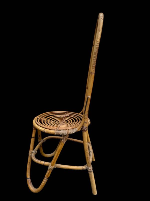 Chaises en Bambou par Dirk Van Sliedrecht pour Rohe Noordwolde, 1960.Set de 3