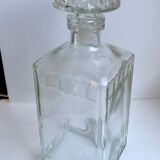 Vintage 70s round cork whisky carafe