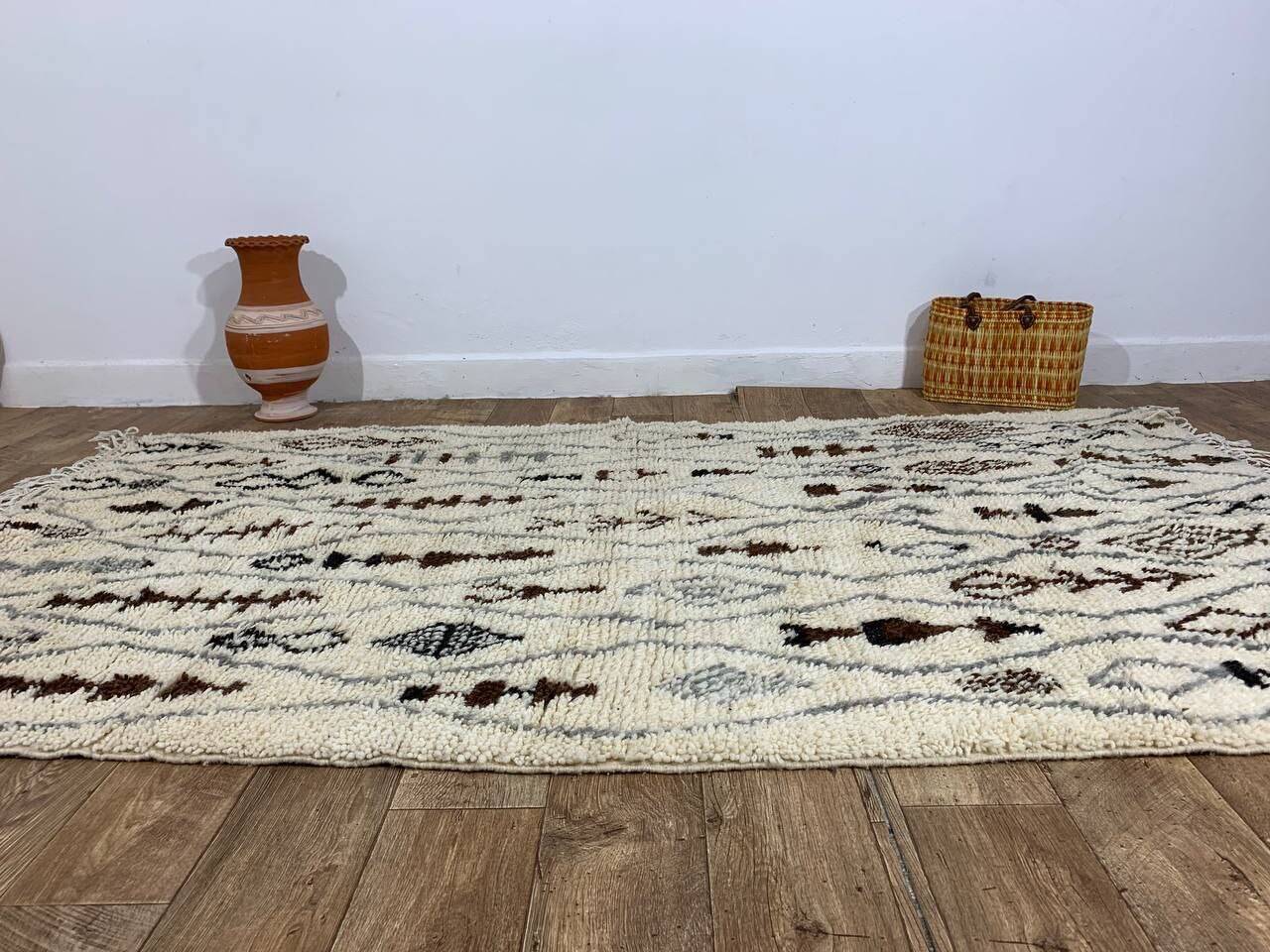 Handmade Moroccan Berber rug 254 X 144 CM