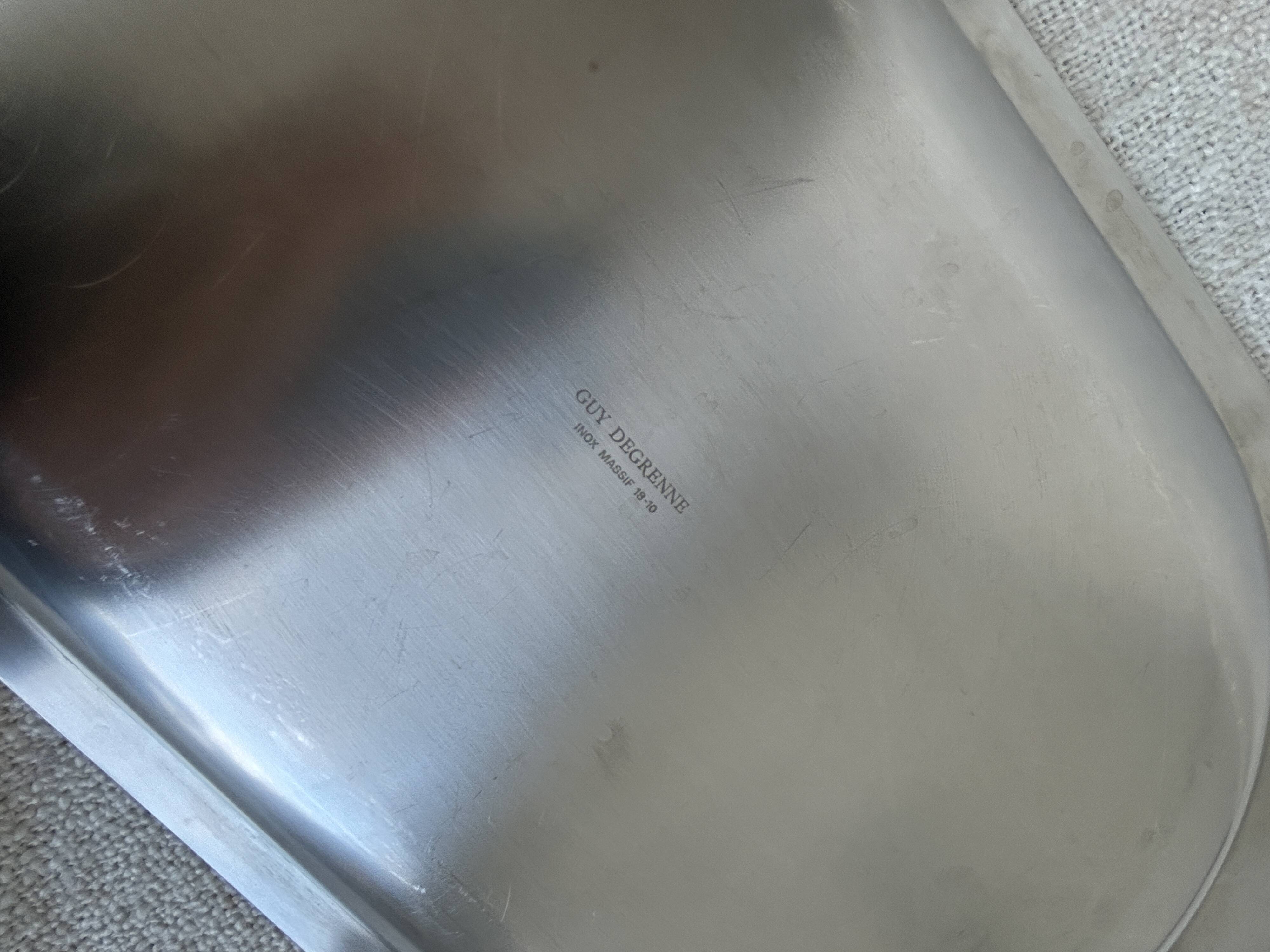 Set of stainless steel dishes by Guy Degrenne