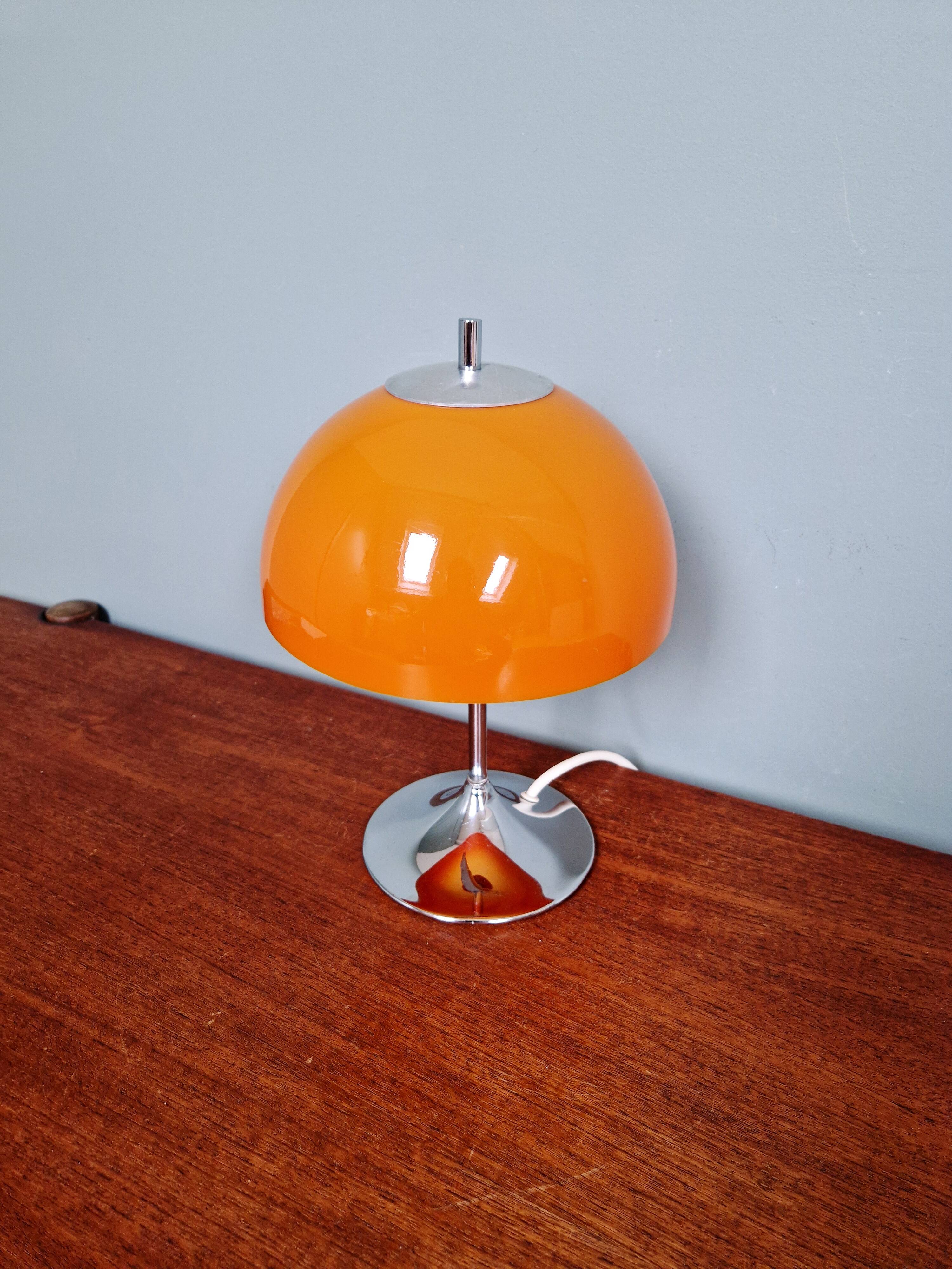 Lampe champignon Space Age, design Frank Bentler, Wila, 1970's