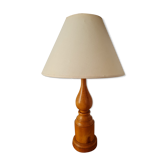 Vintage turned wooden lamp