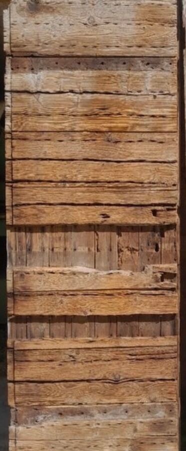 Old wooden barn doors