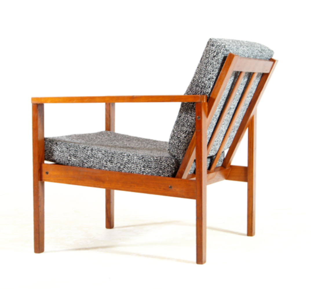 Vintage teak chair retro 1960s