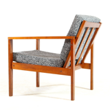 Vintage teak chair retro 1960s