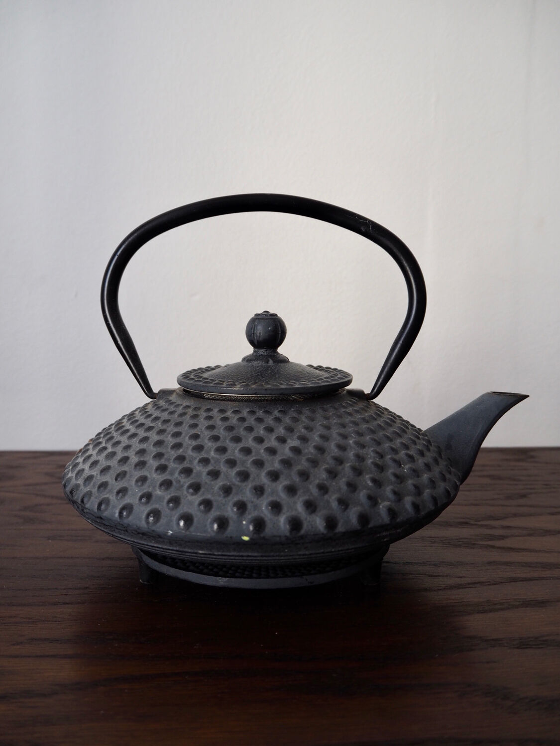 Cast iron teapot