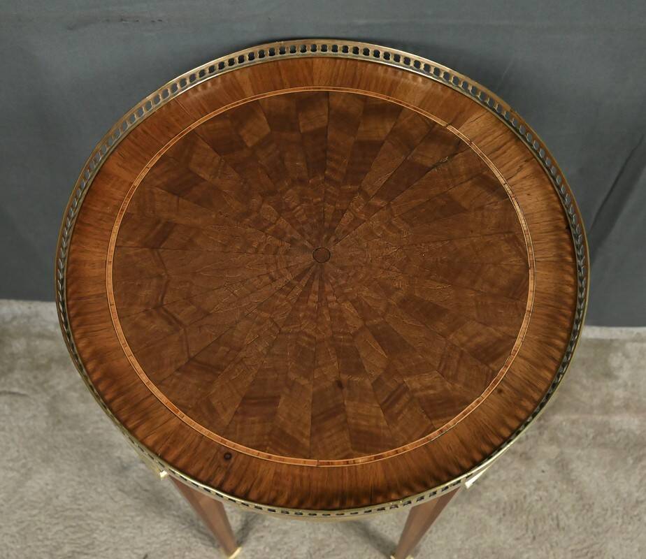 Marquetry Gueridon, Louis XVI style – Early 20th century