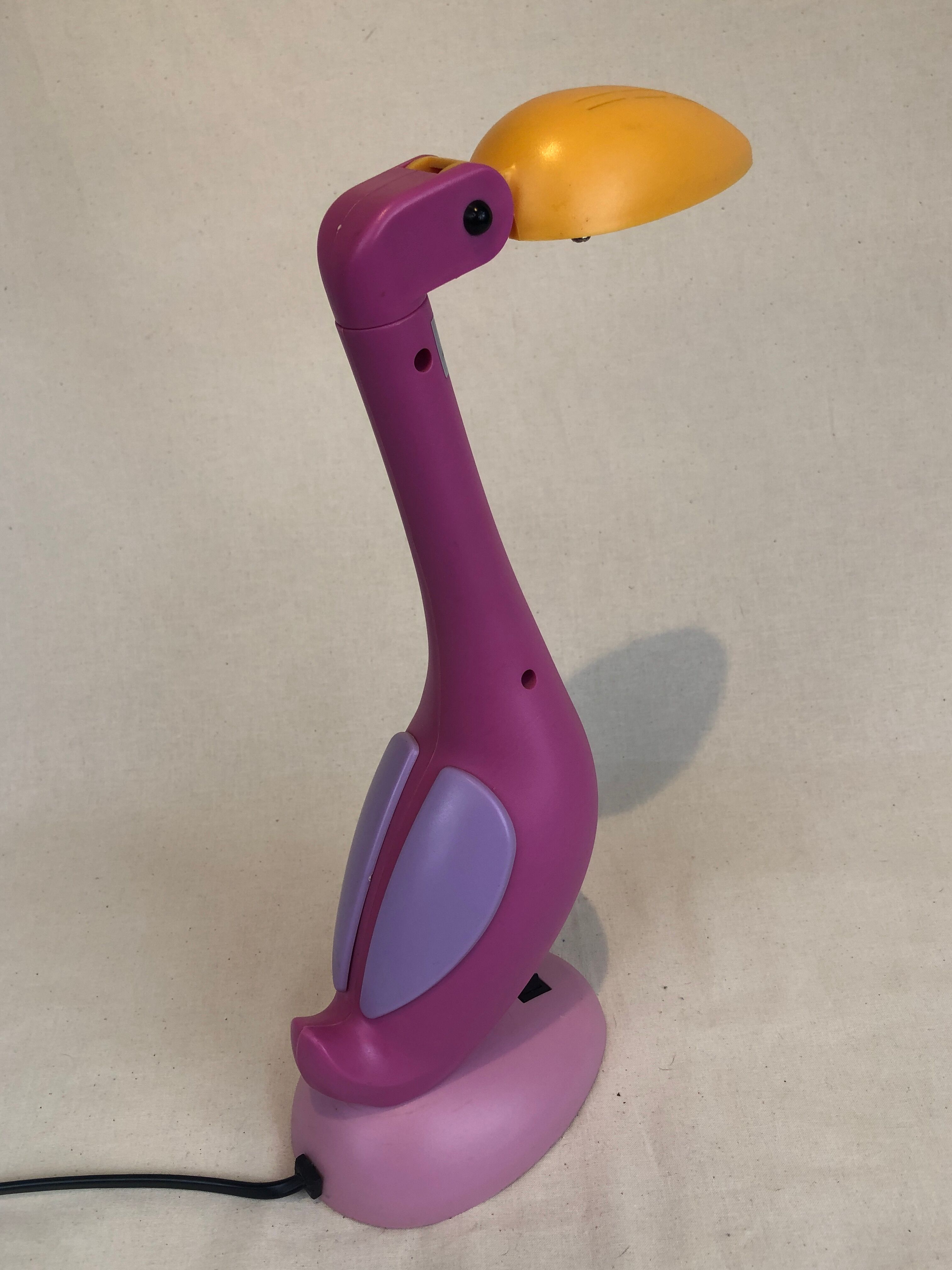 Vintage toucan / flamingo lamp