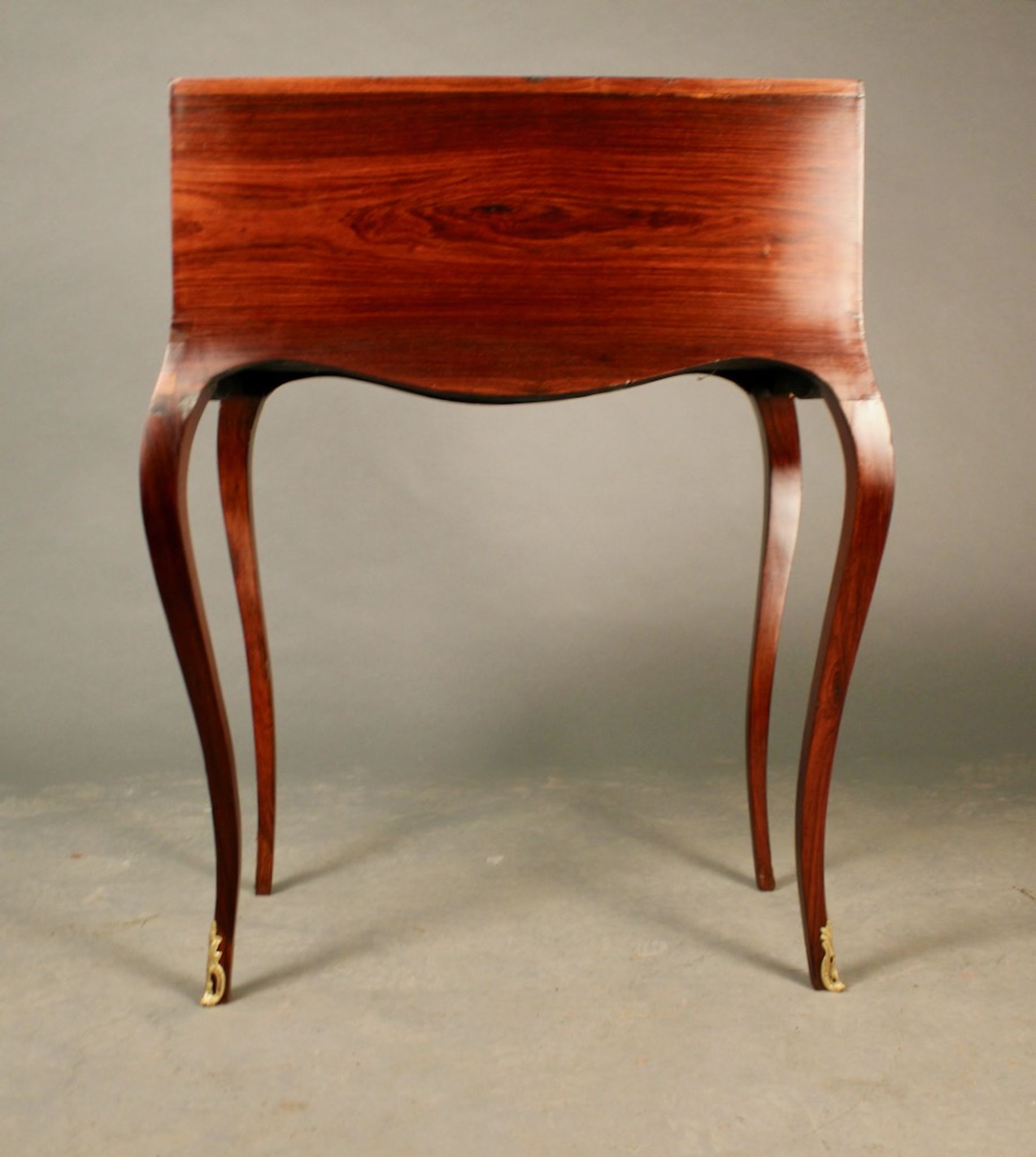 Bureau de pente marqueté de style Louis XV époque napoléon iii