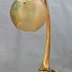 Romantic art-nouveau lamp in glass paste Lucien Gau