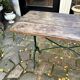 Table bistrot en fonte de fer et bois
