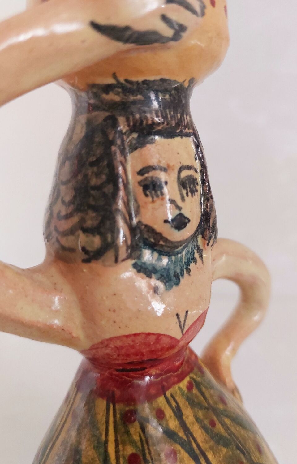 Old terracotta candle holder Germany