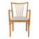 Vintage 1950s German Armchair | Solid Beech Wood | Newly Upholstered Chair