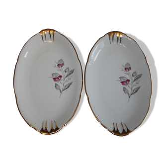 Duo of Raviers former Porcelaine Vierzon C.G.