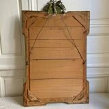 Antique pediment mirror