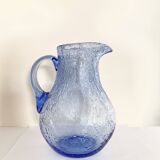 Biot bubble glass carafe signed