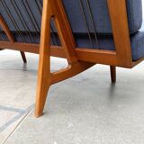 Mid-century minimalist teak canapé by Orla Mølgaard Nielsen for France & Søn / France & Daverkosen.