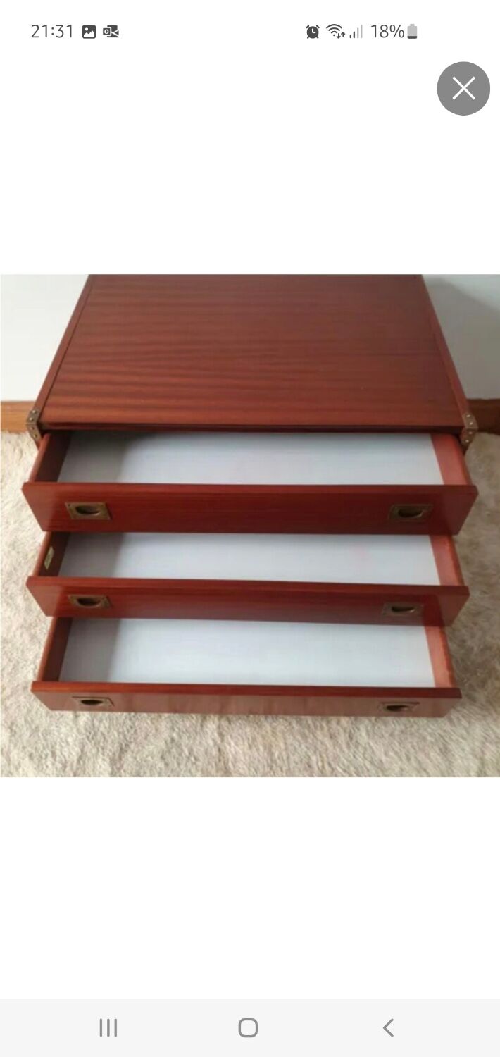 Commode basse style marine