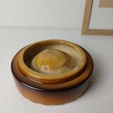 Cendrier céramique ambré années 60