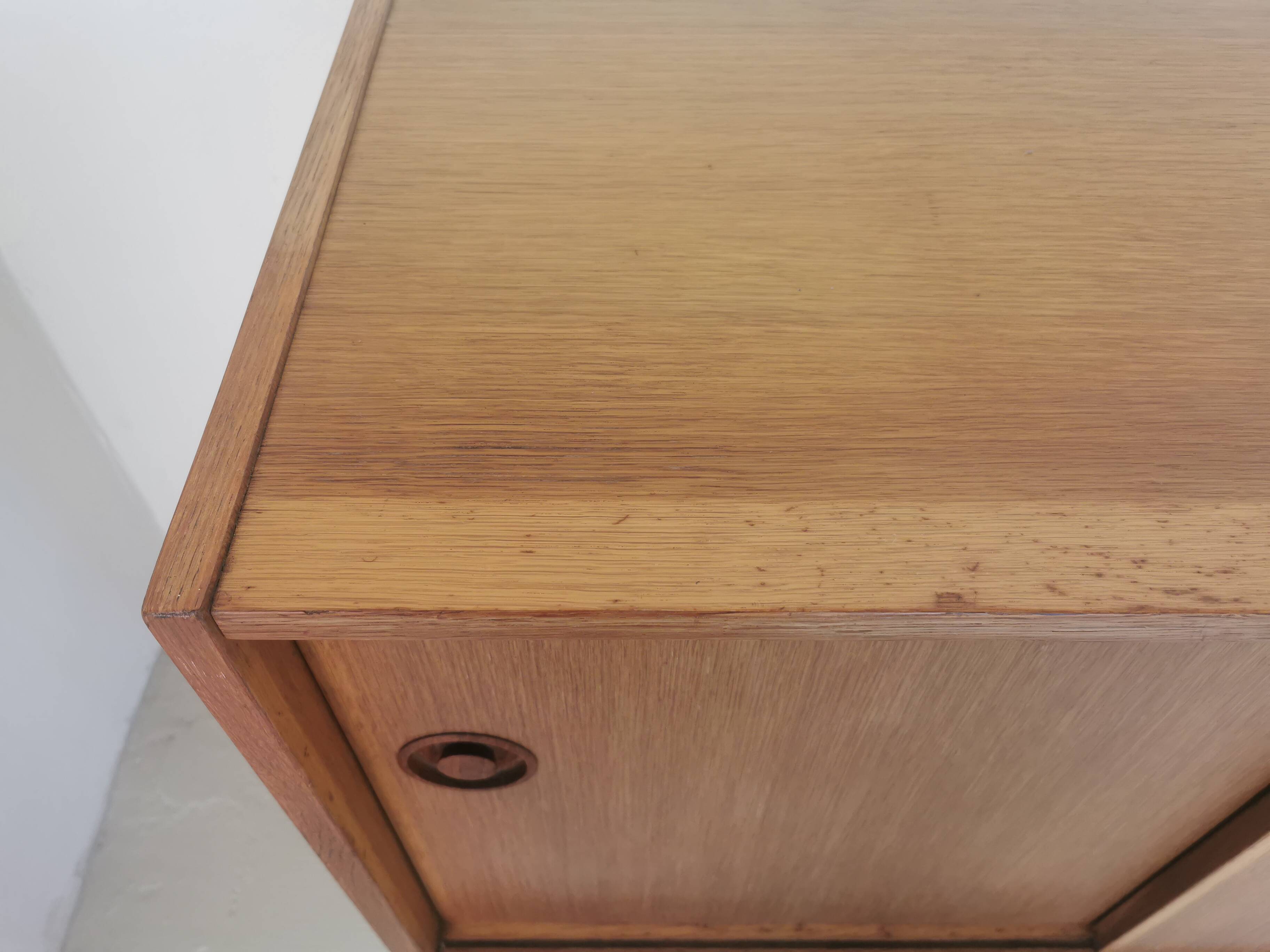 Danish sideboard, sliding doors, in oak