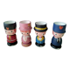 Set of 4 painted wooden characters eggcups