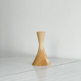 Wooden candle holder.