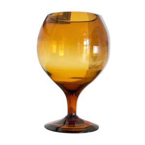 vase couleur orange marbré