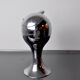 Space age ashtray, chrome, italy, 1970