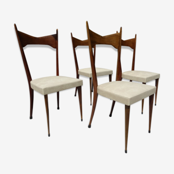 Series of 4 chairs 50 butterfly back
