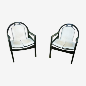 Pair of Lounge armchairs by Baumann Argos, 1978