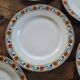6 flat plates MLV France Art Deco 1930