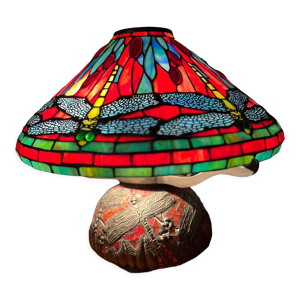 lampe art nouveau rouge