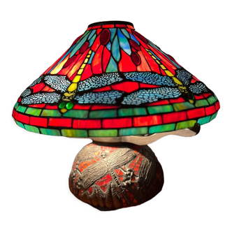 Art Nouveau lamp style Tiffany red