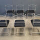 Lucite or plexi dining chairs, 1970s - set of 6