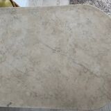 Antique marble and cast iron bistro table – Large format 139 x 60 cm