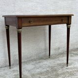 Small Louis XVI style wooden and brass desk