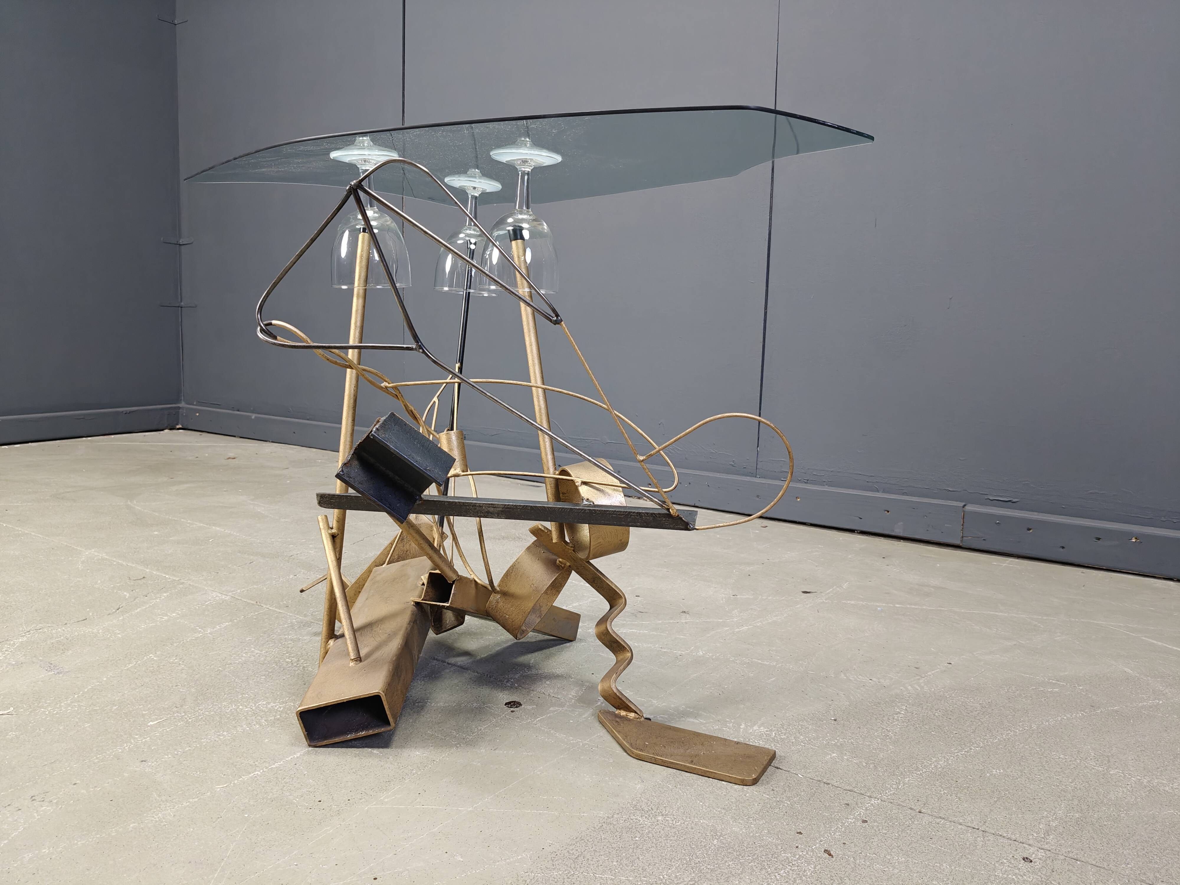 Ensemble de chaises longues sculpturales avec table basse, 1996