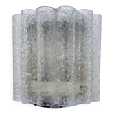 Mid-century glass tube Doria Leuchten wall lamp / sconce, 1970s