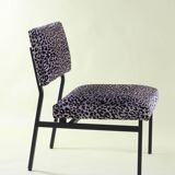 1950s-60s leopard armchair, fully restored