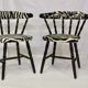 Pair of "Western" chairs, saloon, vintage, 50