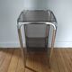 Vintage metal and glass console