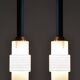Mid-Century Chandeliers in Steel attributed to Drukov, Czech, 1950s, Set of 2