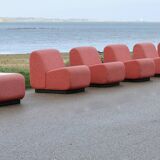 "Tappo" modular sofa by John Mascheroni, produced by Vectra Contract, circa 1975.