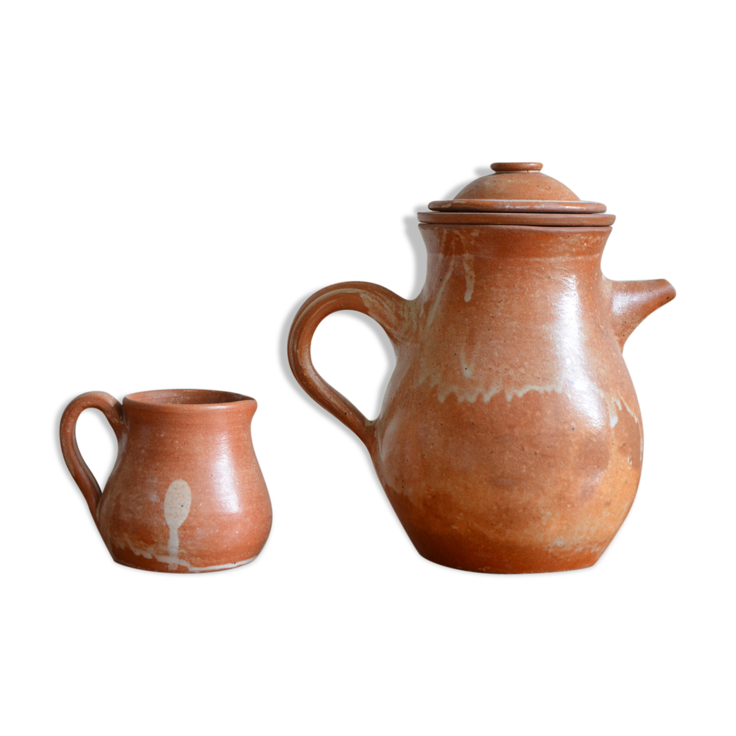 Teapot and its sandstone milk pot