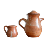 Teapot and its sandstone milk pot