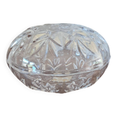 Antique jewellery box or cut crystal sweet jar.