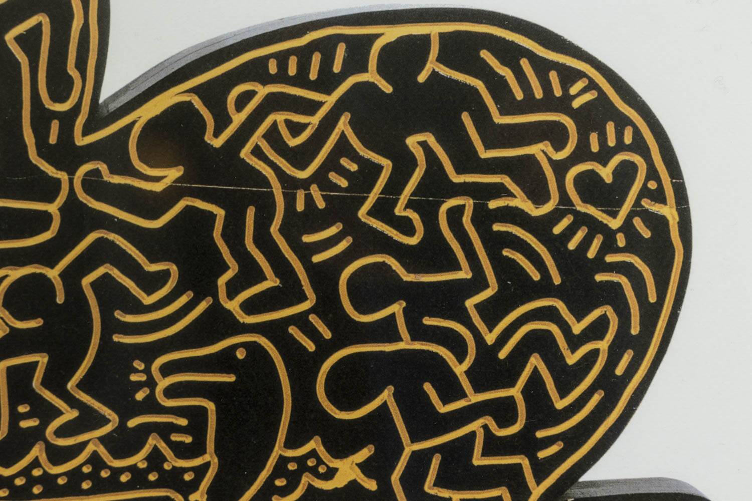 Keith Haring. Numbered colour silkscreen. 1990s.