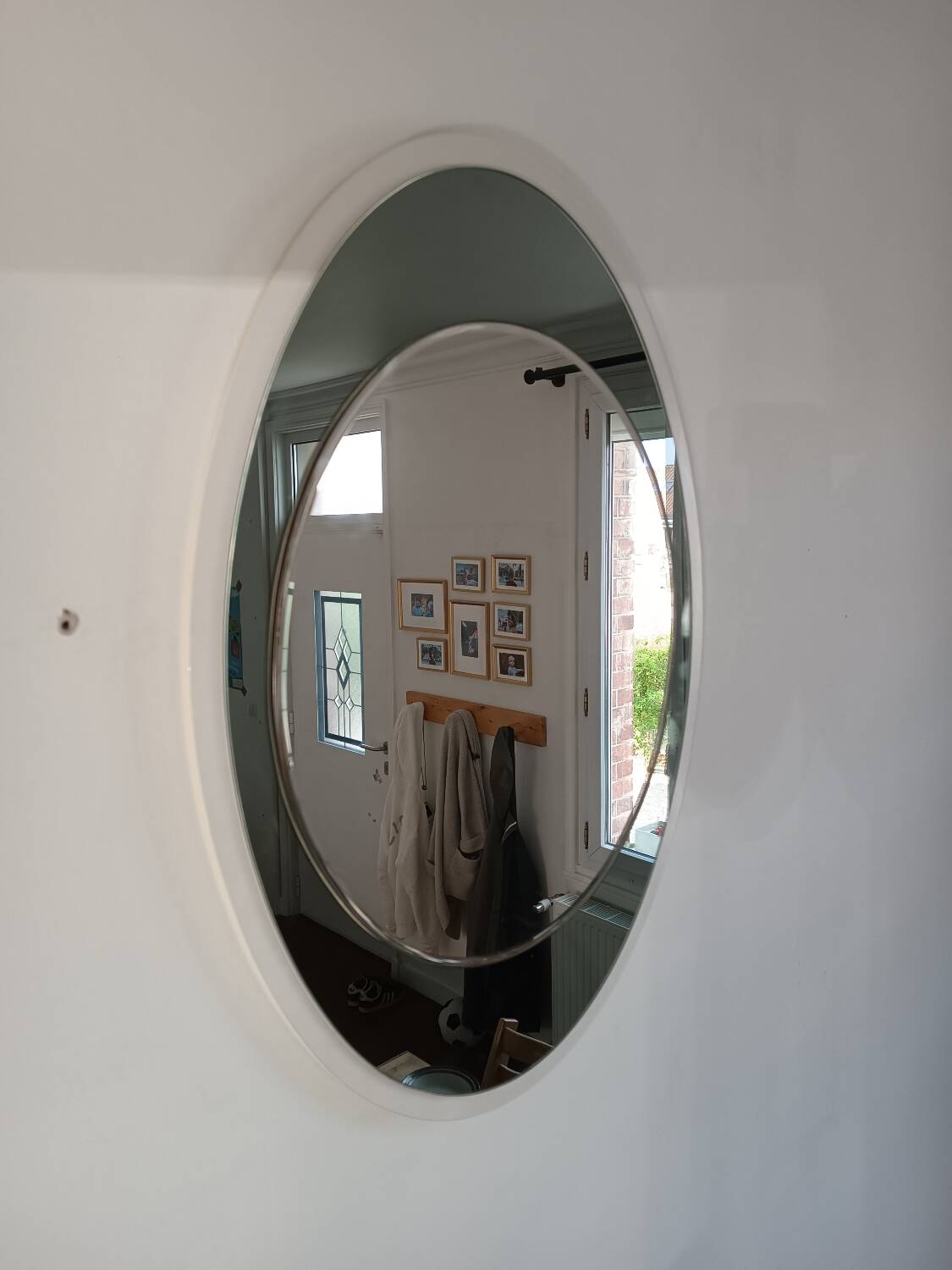 Vintage mirror galvanized metalvetro 1960