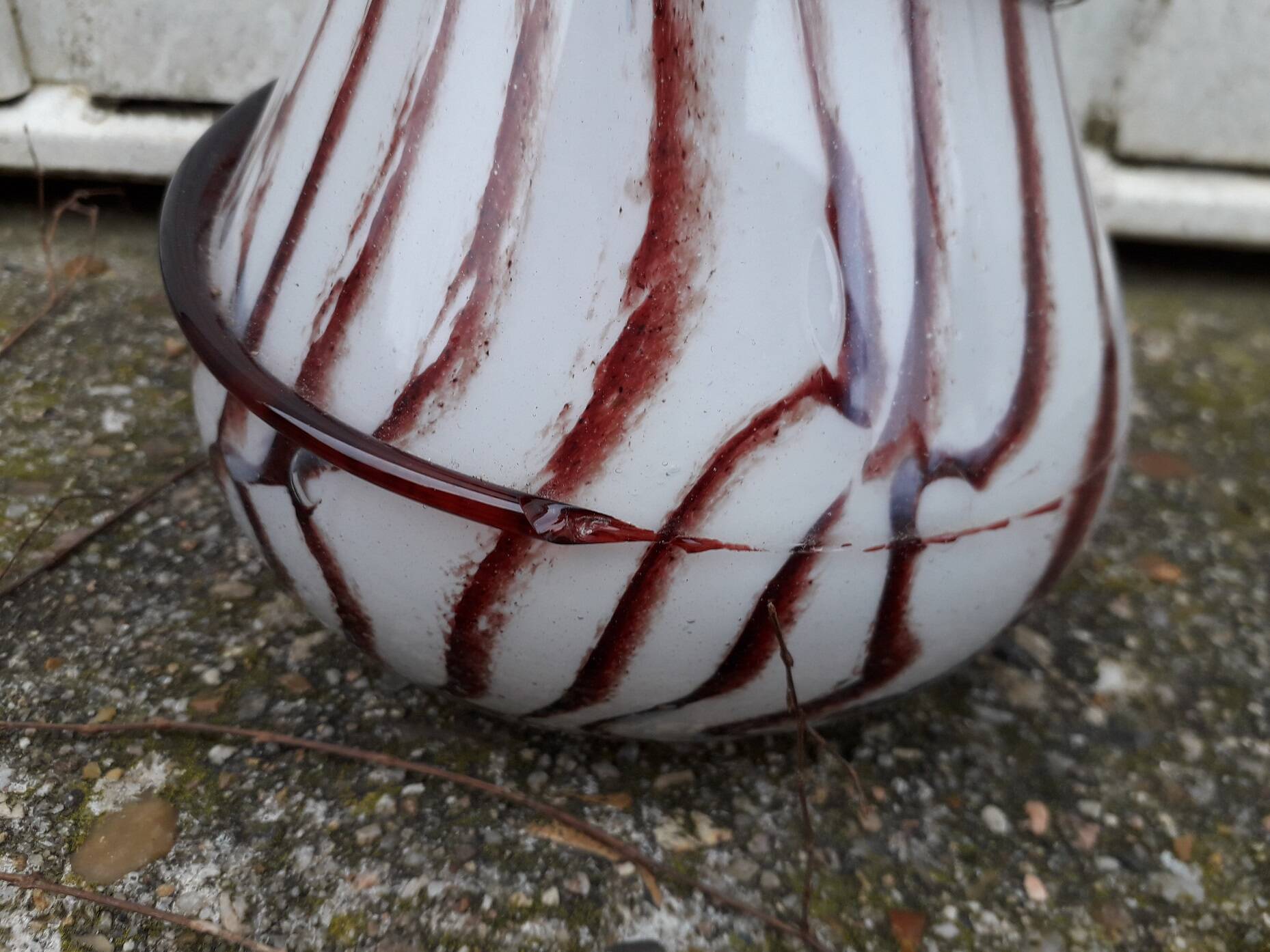 Vase soliflore en verre Diverchy